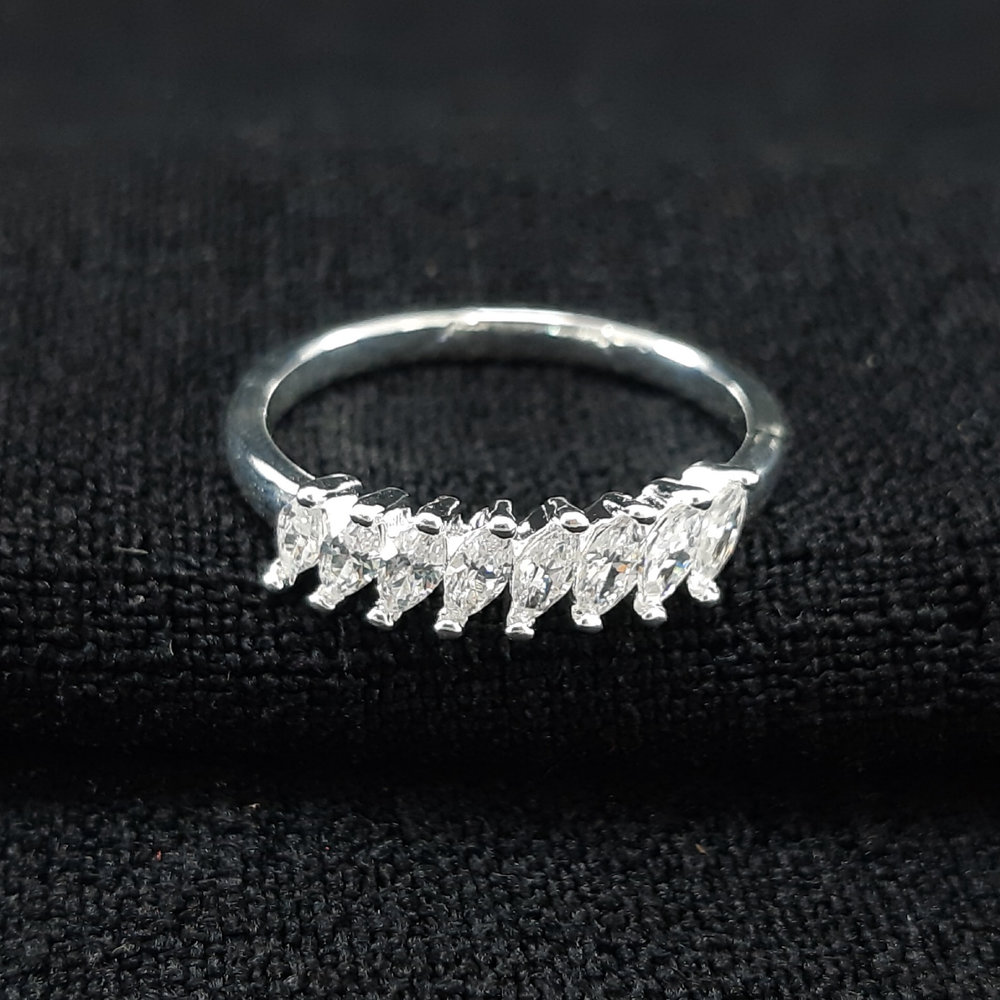 Anel pedra baguete cristal detalhado - Imagem 2