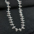 Gargantilha chocker pedra rosé