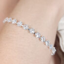 Pulseira pedras cristais formato losango