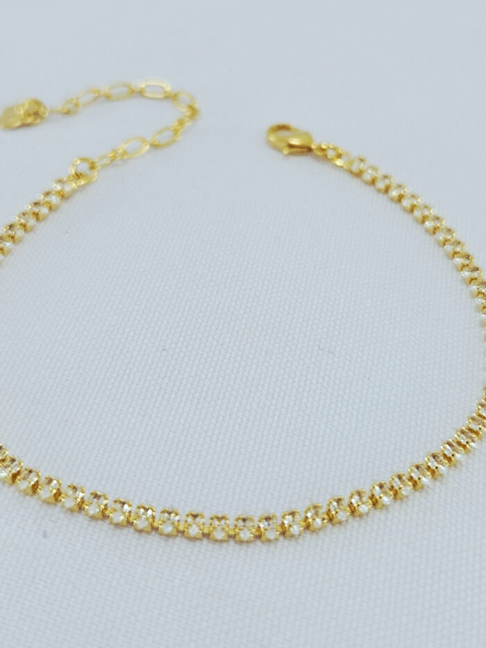 Pulseira riviera pedra losango