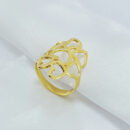 Anel corações vazados