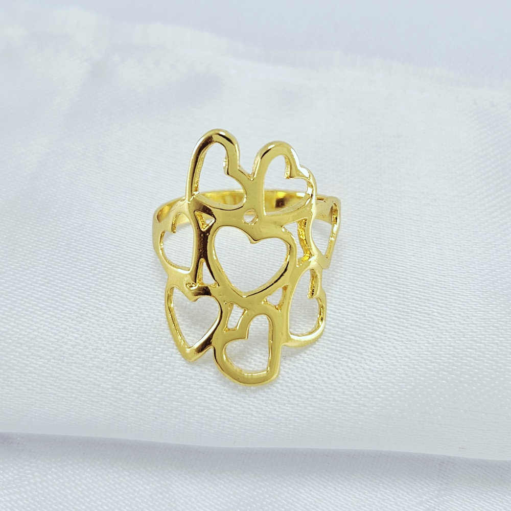 Anel corações vazados - Imagem 2