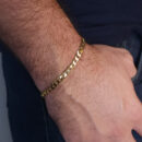 Pulseira masculina elos entrelaçados