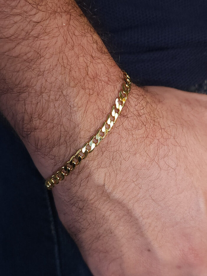 Pulseira masculina elos entrelaçados