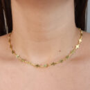 Gargantilha choker elo trevo liso