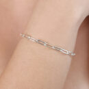 Pulseira elos cartier prateada