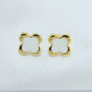 Brinco trevo borda lisa