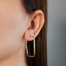 Argola fio liso quadrado