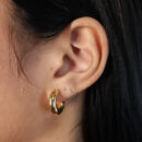 Brinco argola boleada