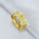 Anel fios trançados detalhe vazado