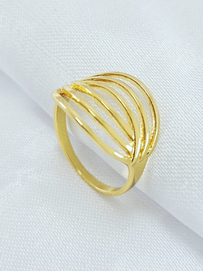 Anel seis fios vazados