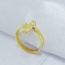 Anel crucifixo Cristo em relevo