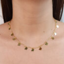 Gargantilha choker com borboletas lisas