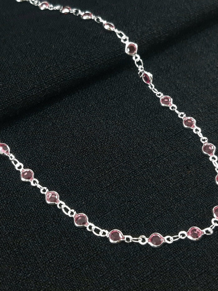 Gargantilha chocker com pedras em zircônias