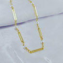 Gargantilha chocker com pérolas