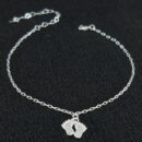 Tornozeleira pés cravejados