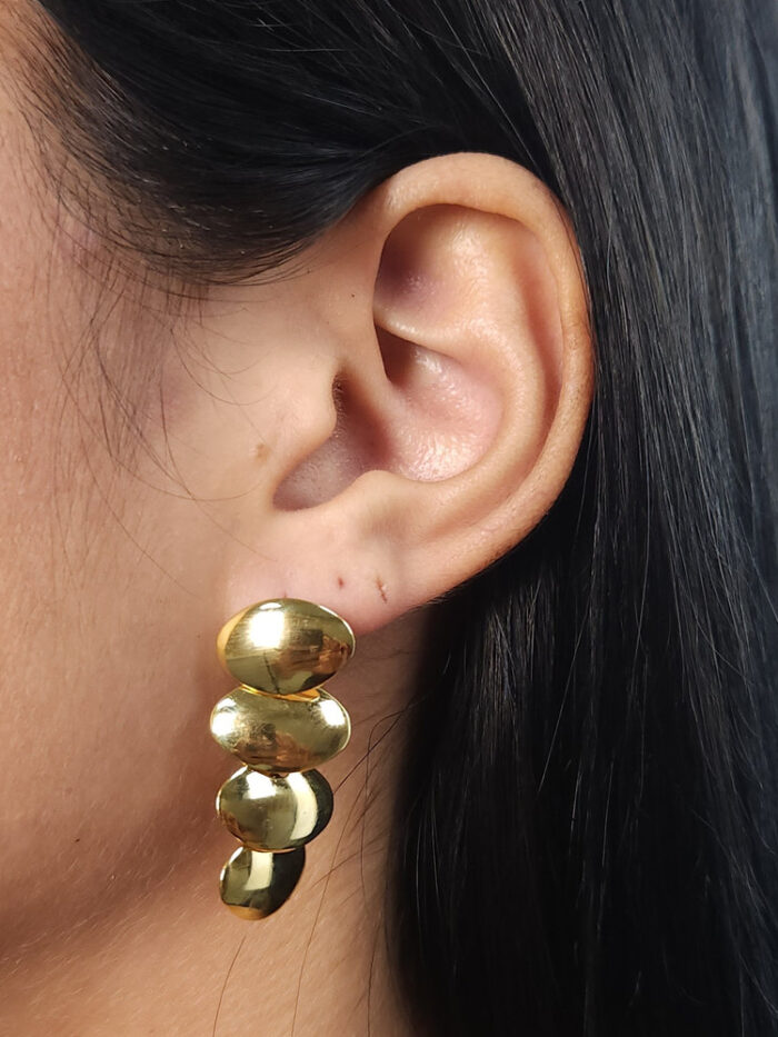 Brinco base oval liso