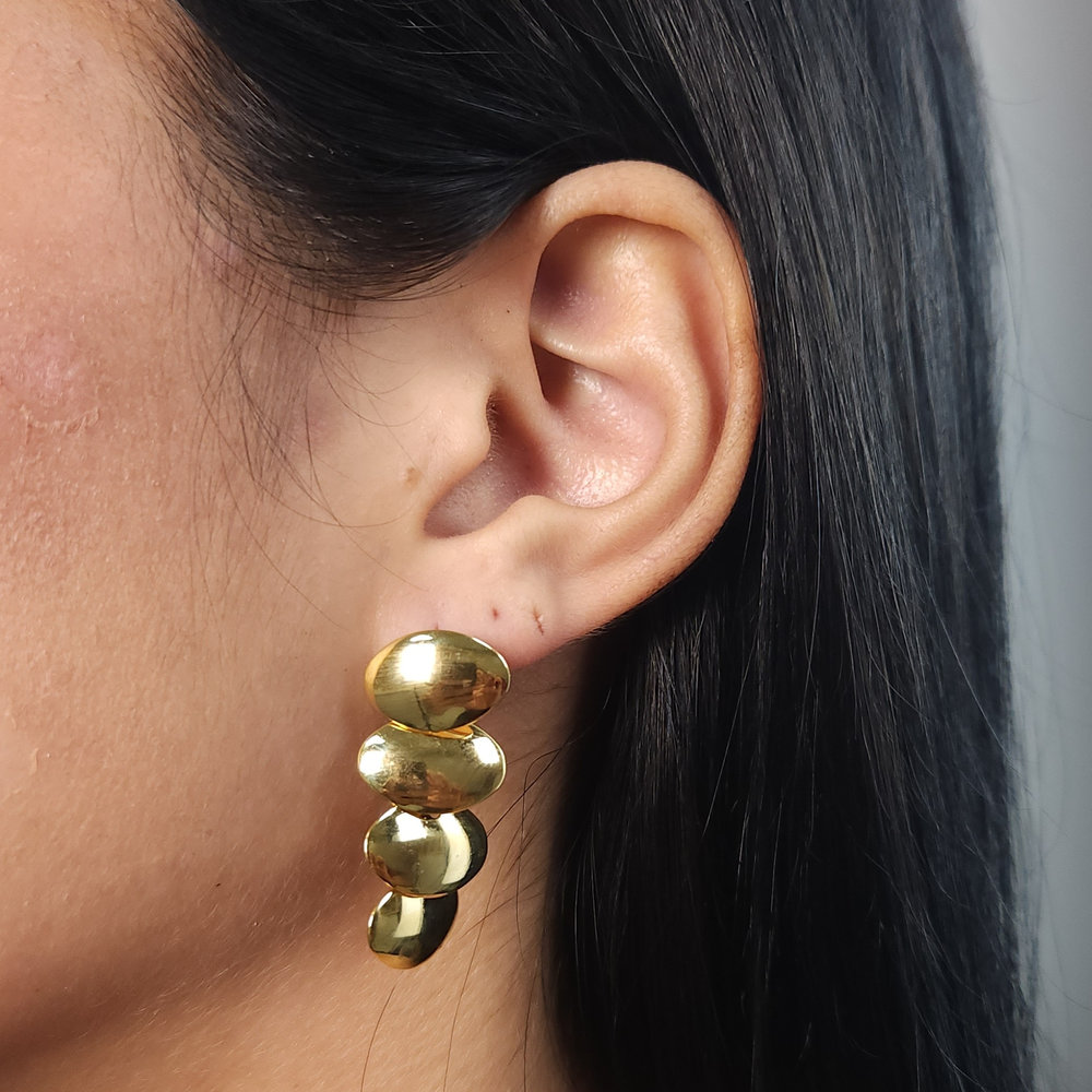 Brinco base oval liso