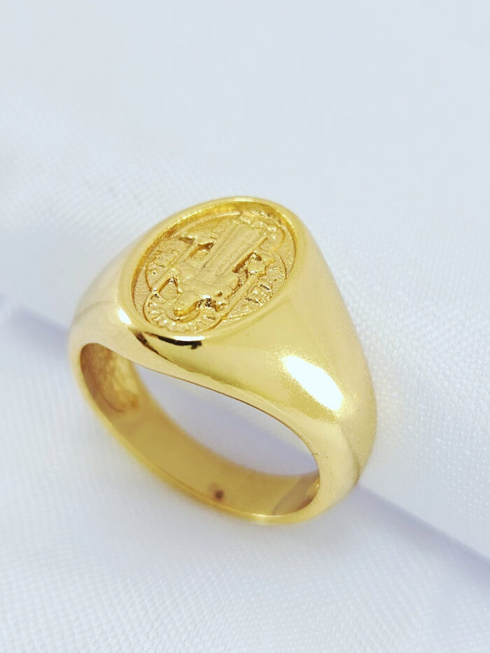 Anel São Bento base lisa