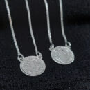 Escapulário medalha de São Bento prateada