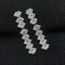 Brinco fio pedra baguete cristal