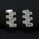 Brinco pedra baguete