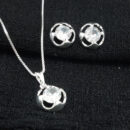 Conjunto ponto de luz base vazada lisa