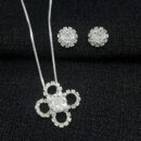 Conjunto ponto de luz com borda e fios cravejados