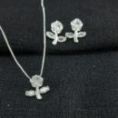 Conjunto estilo flor cristal
