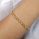 Pulseira elo trabalhada vazada