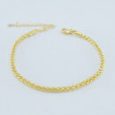 Pulseira elos trançados