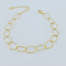 Pulseira elos ovais detalhado