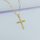 Cordão masculino modelo crucifixo liso