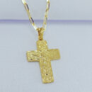 Gargantilha masculina pingente Jesus Cristo Cruz