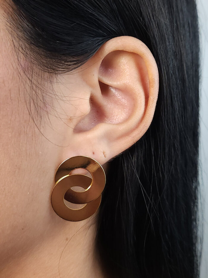 Brinco circulo duplo