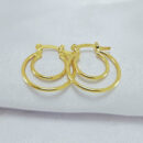 Brinco argola fio duplo