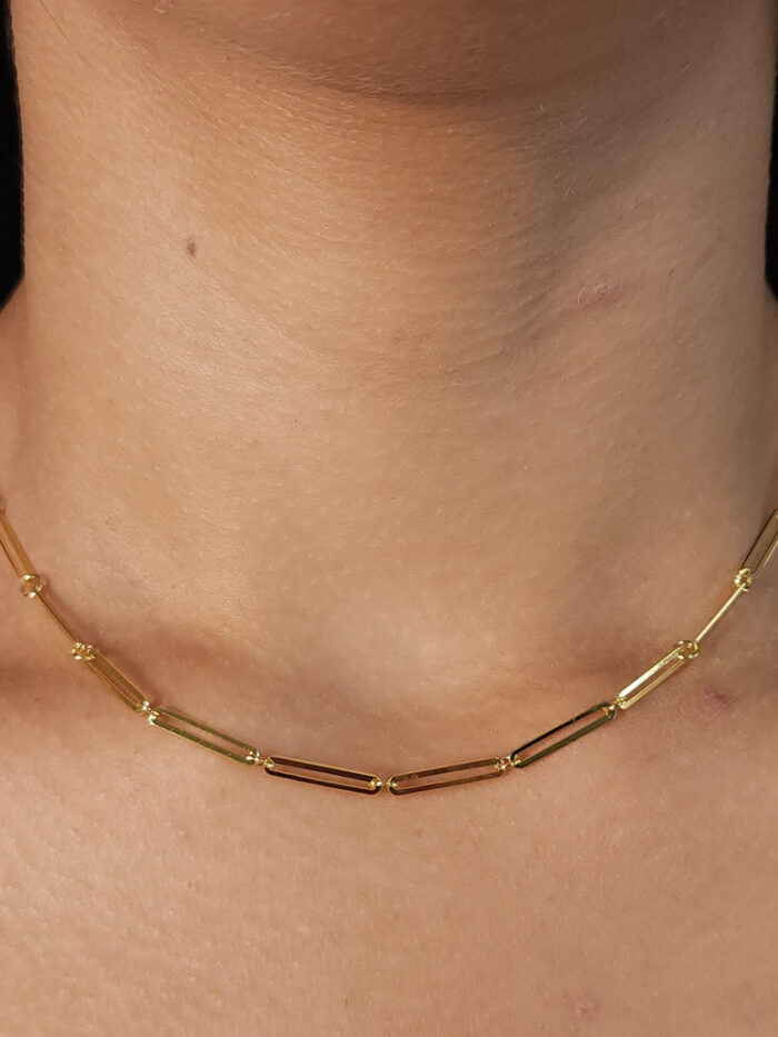 Gargantilha choker elos ingles