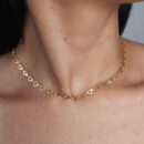 Gargantilha choker coração vazado