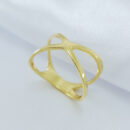 Anel modelo X vazado