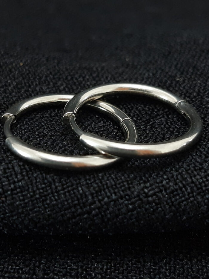 Brinco argola fio boleado