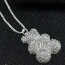 Gargantilha urso cravejado