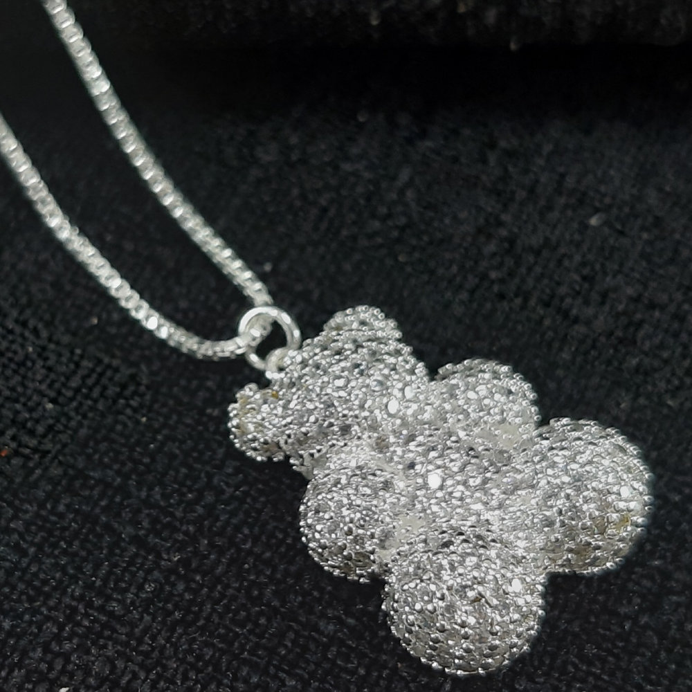 Gargantilha urso cravejado