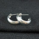 Argola boleada prateada