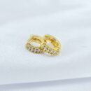 Argolinha cravejado zircônia