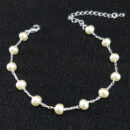 Pulseira com bolas peroladas