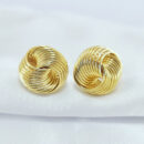 Brinco estilo fios lisos entrelaçados