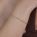 Pulseira riviera com elos vazados