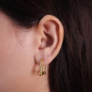 Brinco argola modelo tiffany