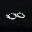 Brinco argolinha detalhe cobra