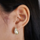 Brinco perola boleada